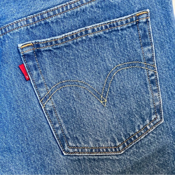 Levi’s Women’s Jean Shorts 501 Premium Denim Button Fly Missing Tags 28 Waist - Picture 5 of 13